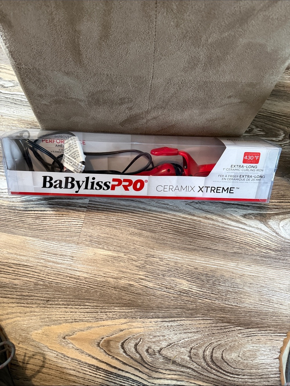 BaBylissPRO Ceramix Xtreme Extra-Long Curling Iron - Red